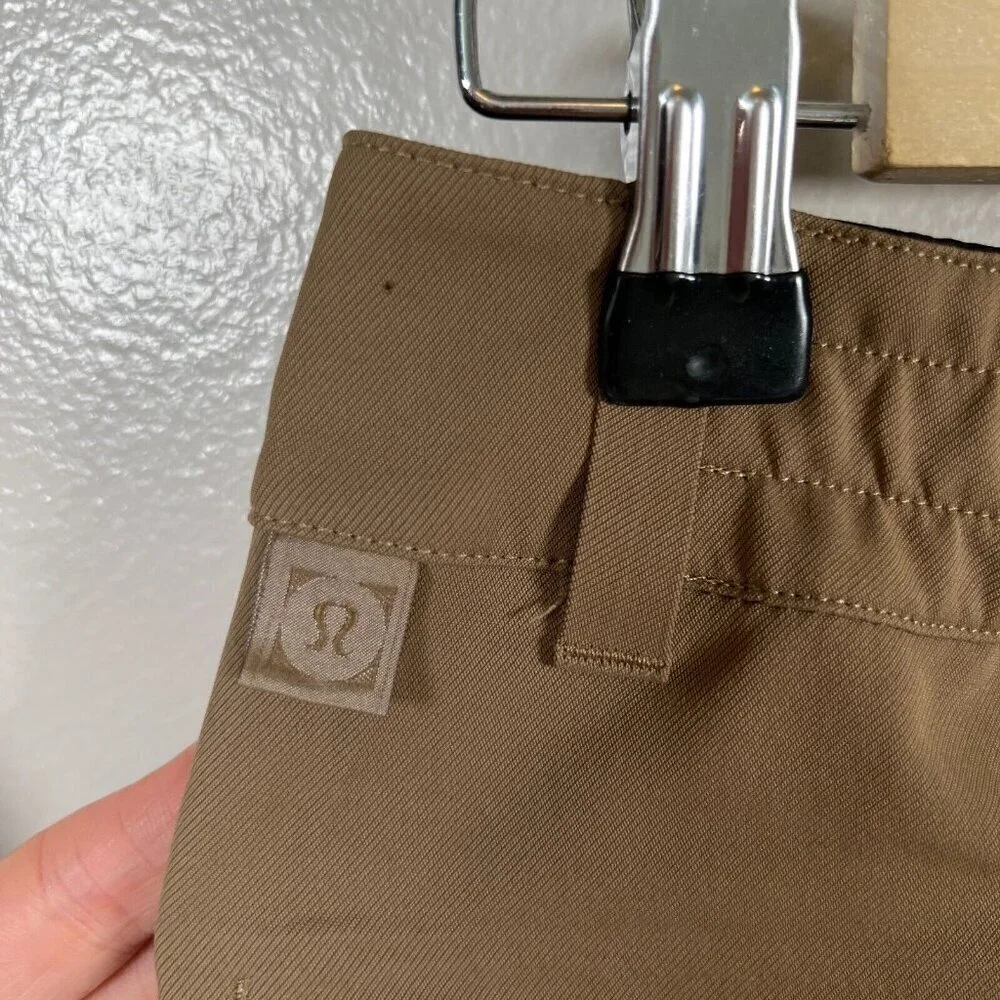 Lululemon Mile View Pant Mens Size 28 Frontier Brown Travel Work Water Repellent